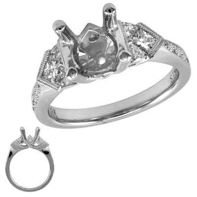 White Gold Engagement Ring - EN7061WG