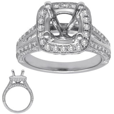 Platinum Engagement Ring - EN7062-15PL
