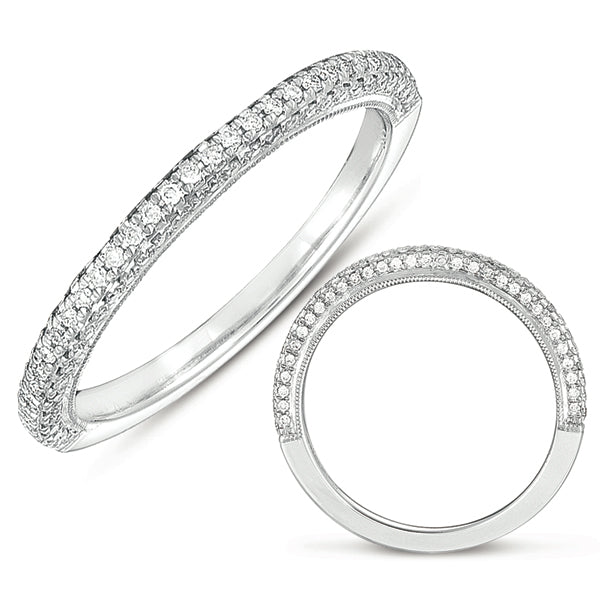 White Gold Wedding Band - EN7062-B10WG