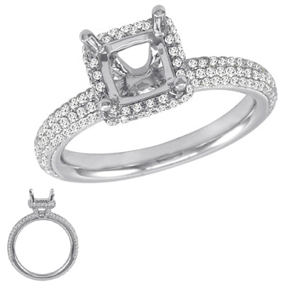 Platinum Engagement Ring - EN7064-PL