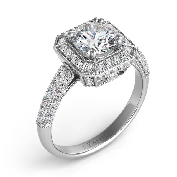 Platinum Engagement Ring - EN7066-1PL