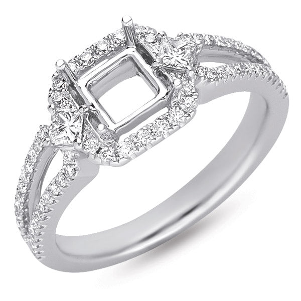 Platinum Engaement Ring - EN7067-1PL