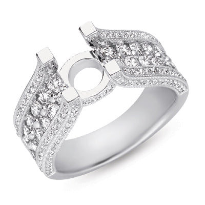 White Gold Engagement Ring - EN7068-2WG