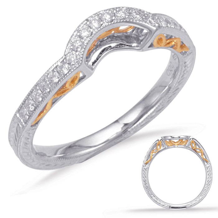 Rose & White Gold Matching Band - EN7069-BRW