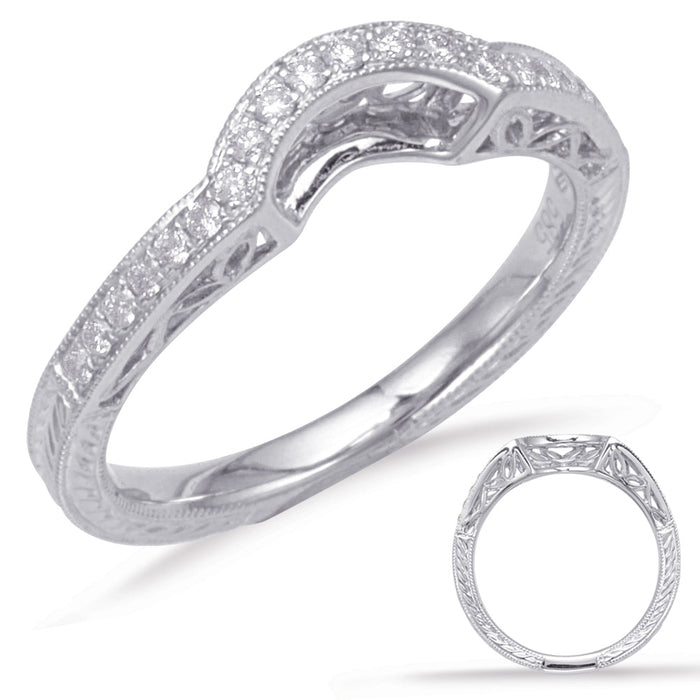 White Gold Matching Band - EN7069-BWG