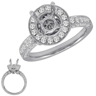 White Gold Engagement Ring - EN7071WG