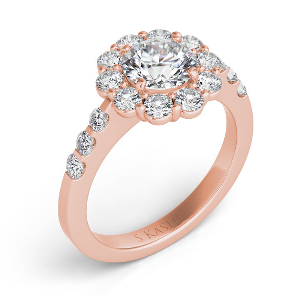 Rose Gold Engagement Ring - EN7072-2RG