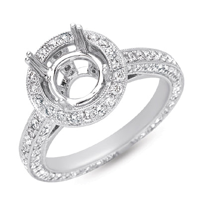 White Gold Engagement Ring - EN7073-1WG