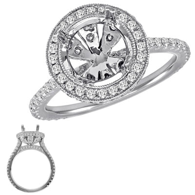 Platinum Engagement Ring - EN7077-1PL