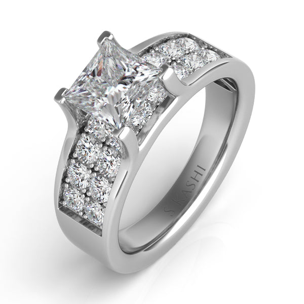 Platinum Engagement Ring - EN7078-PL