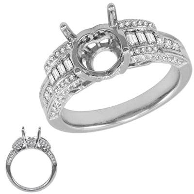 White Gold Engagement Ring - EN7079WG