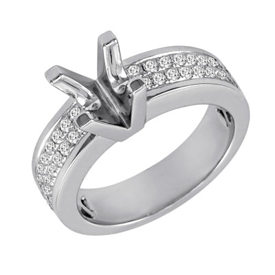 Platinum Engagement Ring - EN7082-PL