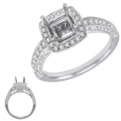 Platinum Engagement Ring - EN7085-PL