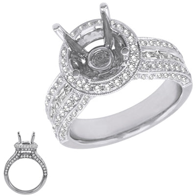 Platinum Engagement Ring - EN7092-PL