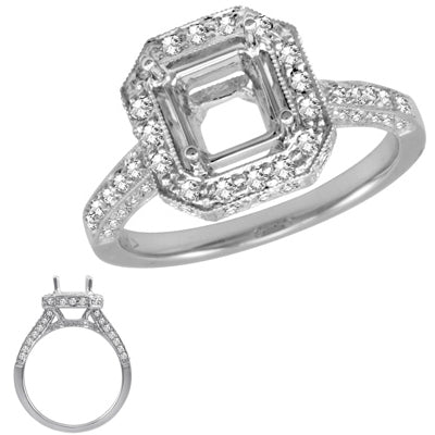 White Gold Engagement Ring - EN7095WG