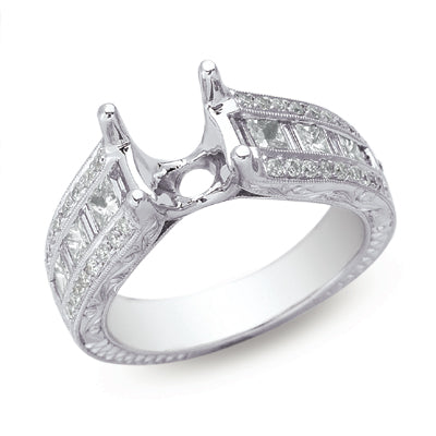 Platinum Engagement Ring - EN7101-PL