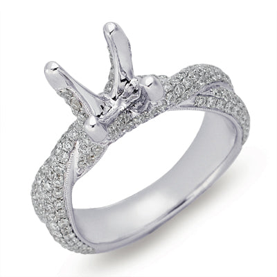 Platinum Engagement Ring - EN7104-PL