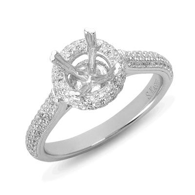 White Gold Engagement Ring - EN7111-1WG