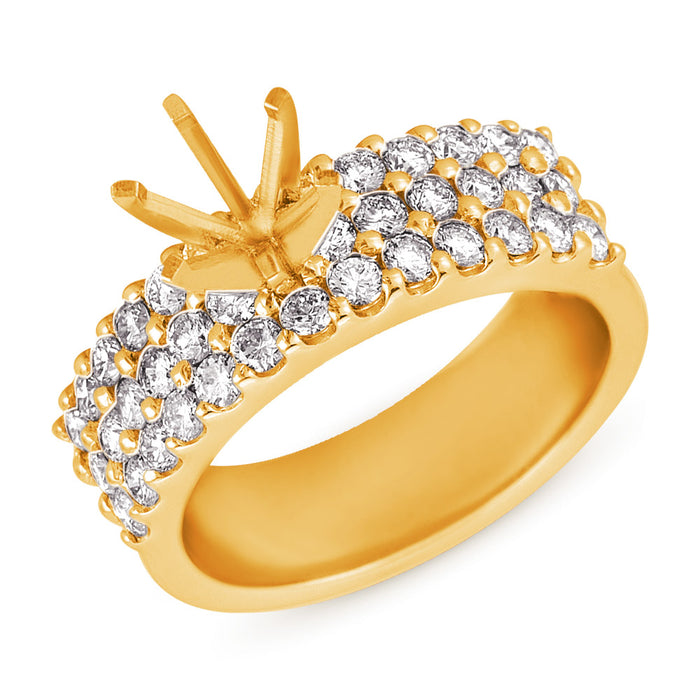 Yellow Gold Engagement Ring - EN7112YG