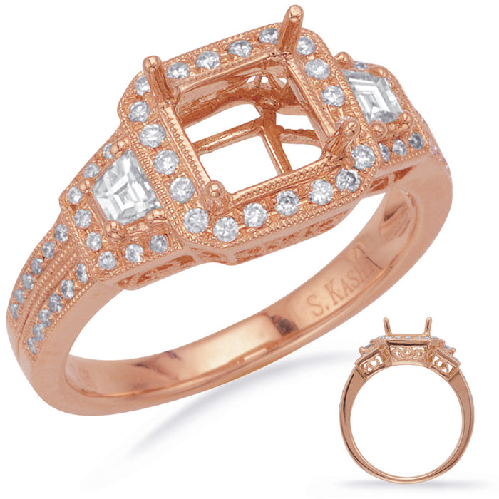 Rose Gold Engagement Ring - EN7142-6.0MRG