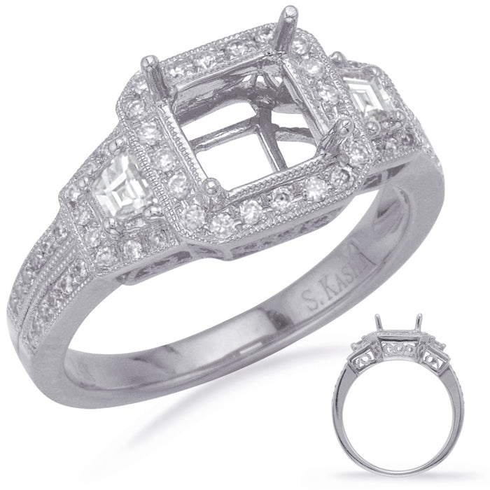 White Gold Engagement Ring - EN7142-6.0MWG