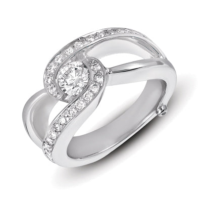 White Gold Engagement Ring - EN7151SEWG