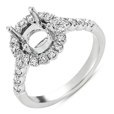 Platinum Engagement Ring - EN7168-1RDPL