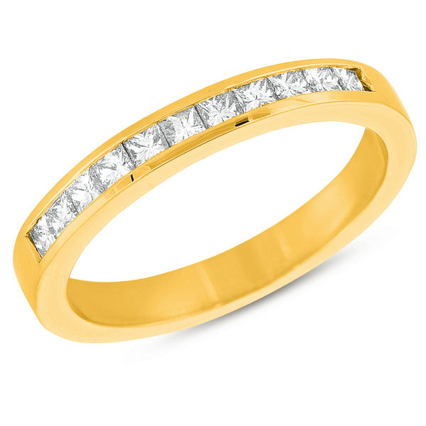 Yellow Gold Princess Band - EN7170-BYG