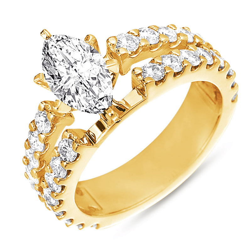 Yellow Gold Engagement Ring - EN7175YG