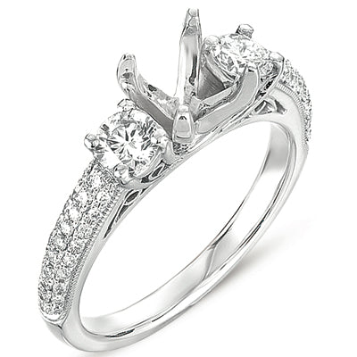 Platinum Engagement Ring - EN7187-PL