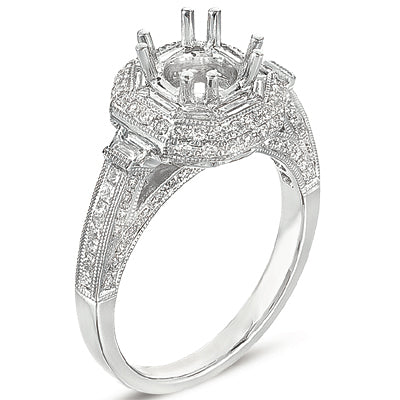 White Gold Engagement Ring - EN7191WG