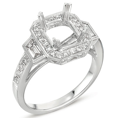 Platinum Engagement Ring - EN7193-7X6MPL