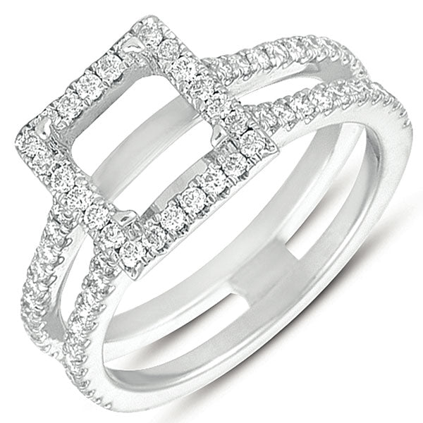 White Gold Engagement Ring - EN7199-6WG