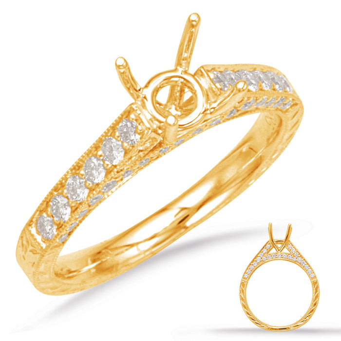 Yellow Gold Engagement Ring - EN7201-1YG