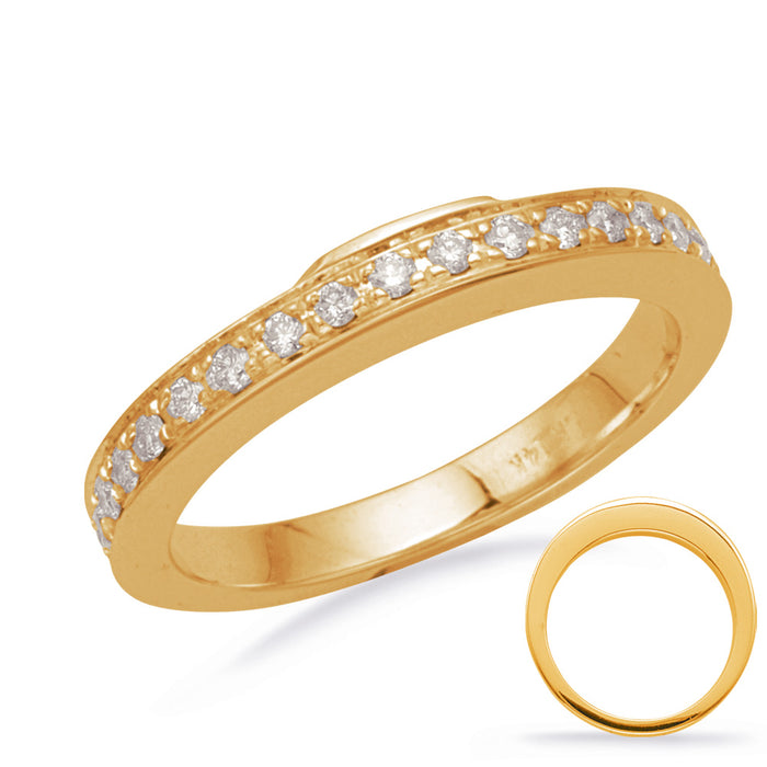 Yellow Gold Wedding Band - EN7215-BYG