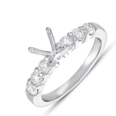 White Gold Engagement Ring - EN7249WG