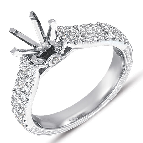 White Gold Engagement Ring - EN7256WG