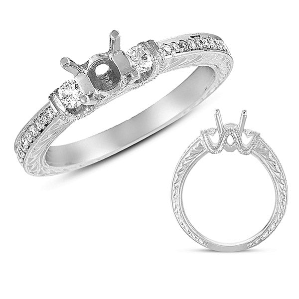 White Gold Engagement Ring - EN7262-1WG