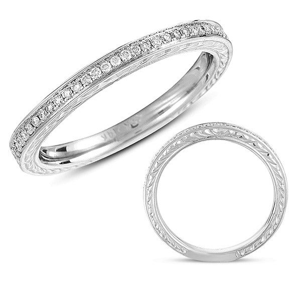 White Gold Diamond Band - EN7262-B10WG