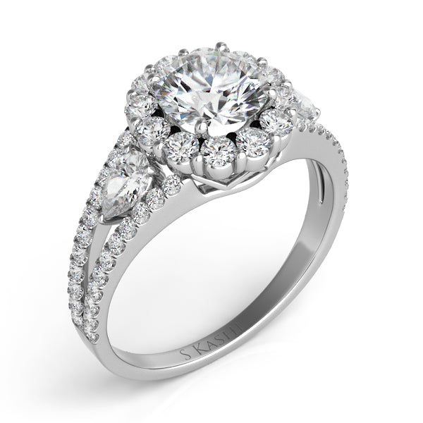 White Gold Engagement Ring - EN7265-15WG