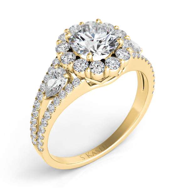 Yellow Gold Engagement Ring - EN7265-15YG