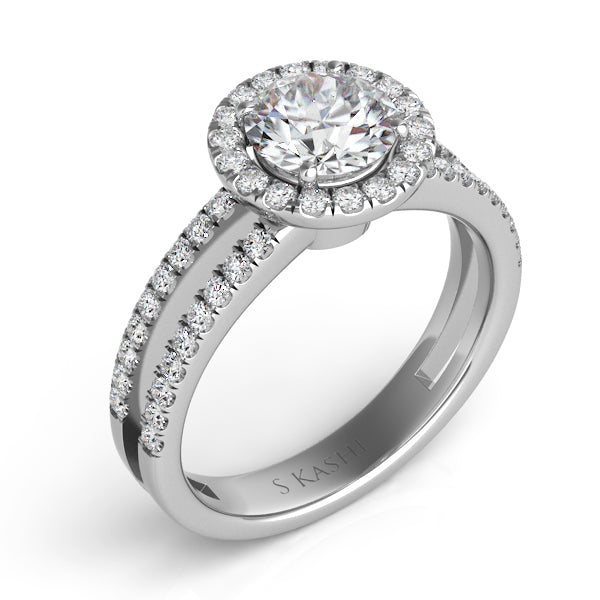 Platinum Engagement Ring - EN7266-1PL