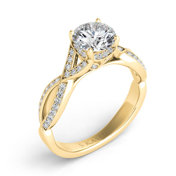 Yellow Gold Engagement Ring - EN7268-5.0MYG