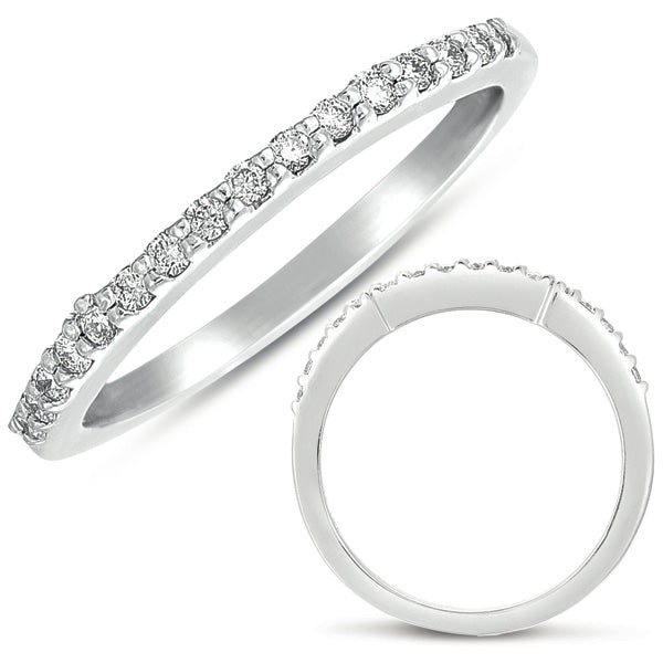 White Gold Wedding Band - EN7275-BWG