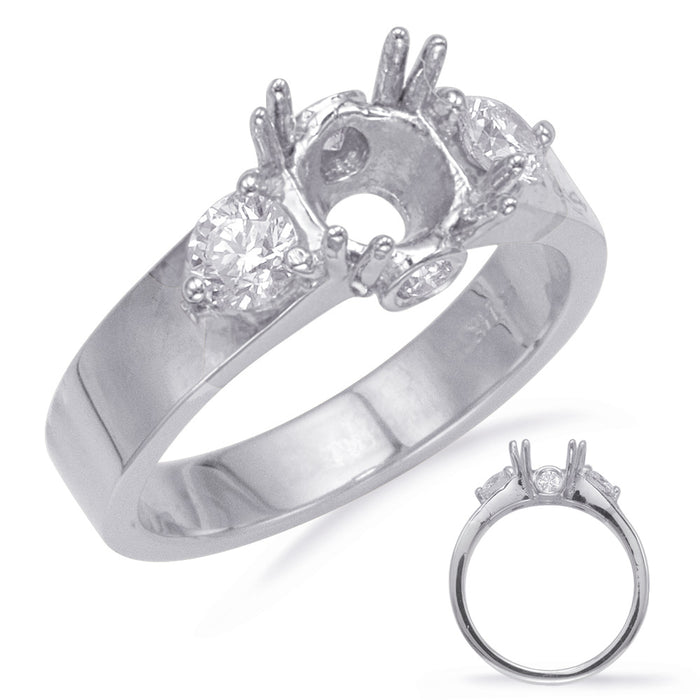 White Gold Engagement Ring - EN7286-15WG