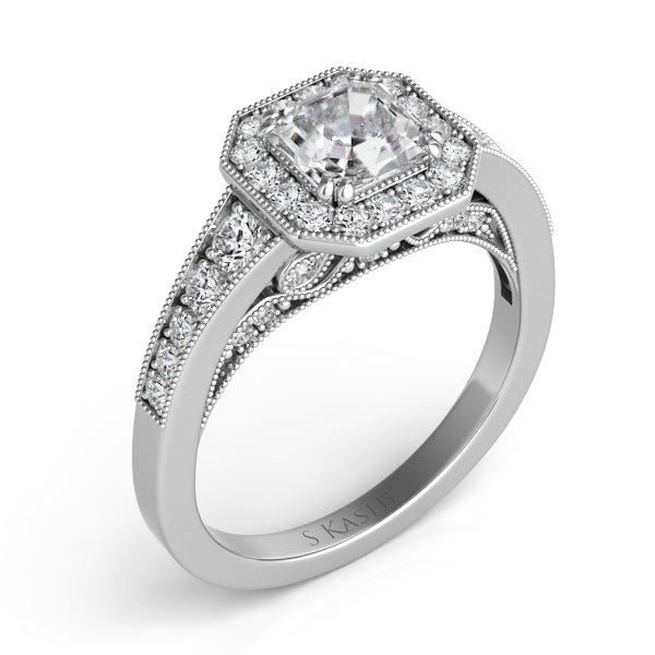 Platinum Engagement Ring - EN7298-PL