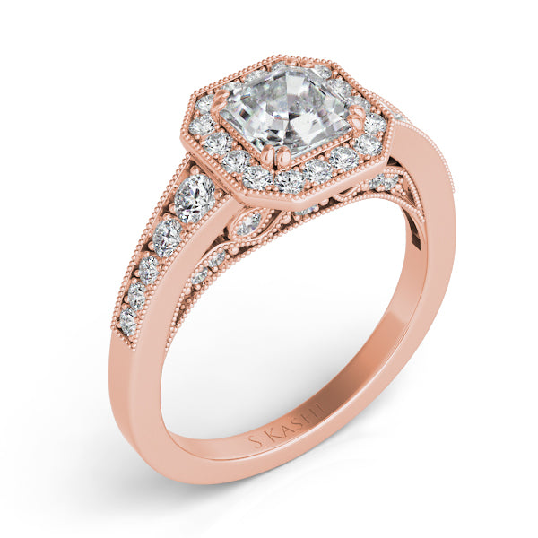 Rose Gold Engagement Ring - EN7298RG