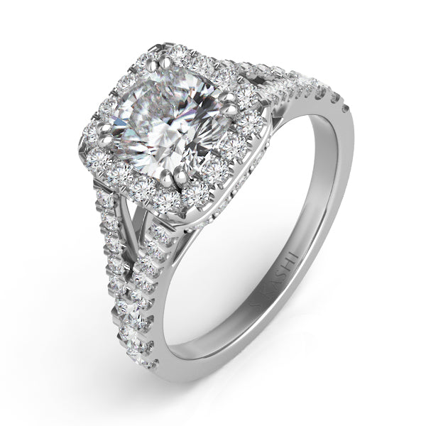 Platinum Pave Engagement Ring - EN7303-6.5MCPL