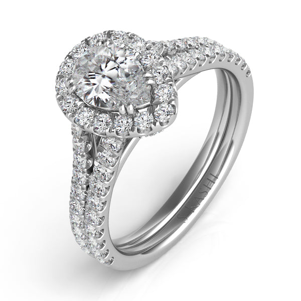 Platinum Pave Engagement Ring - EN7304-7X5MPL