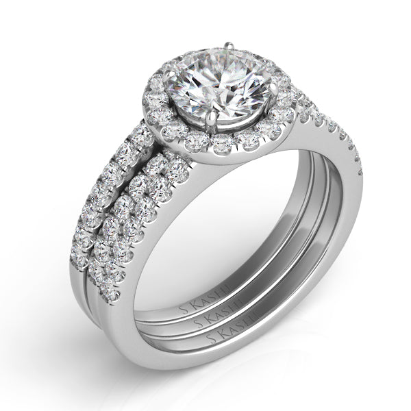 Platinum Engagement Ring - EN7308-1PL